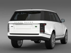 range rover autobiography black l405 2014 3D Model