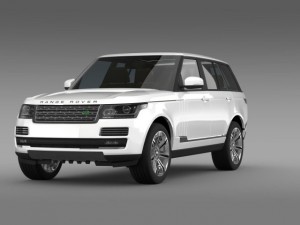 range rover autobiography black l405 2014 3Dモデル