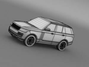 range rover autobiography black l405 2014 3Dモデル