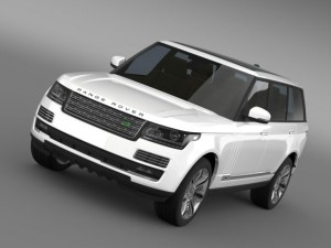 range rover autobiography black lwb l405 3D Model