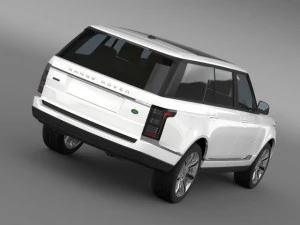 range rover autobiography black lwb l405 3D Model