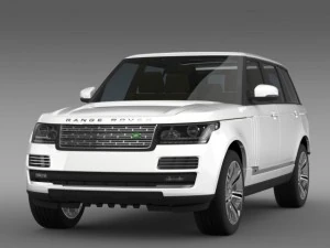 range rover autobiography black lwb l405 3D Model