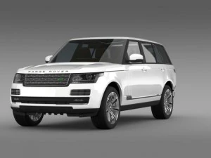 range rover autobiography black lwb l405 3D Model