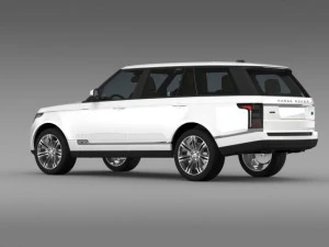 range rover autobiography black lwb l405 3D Model