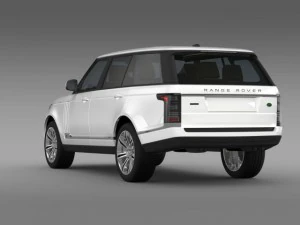 range rover autobiography black lwb l405 3D Model
