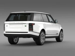 range rover autobiography black lwb l405 3D Model