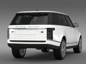 range rover autobiography black lwb l405 3D Model
