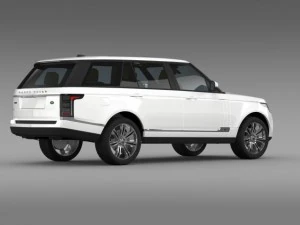 range rover autobiography black lwb l405 3D Model