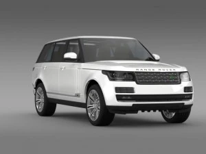 range rover autobiography black lwb l405 3D Model