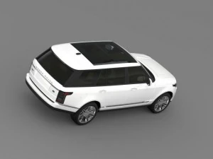range rover autobiography black lwb l405 3D Model