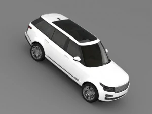 range rover autobiography black lwb l405 3D Model