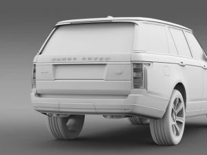 range rover autobiography black lwb l405 3D Model