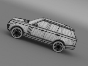 range rover autobiography hybrid l405 3D Model