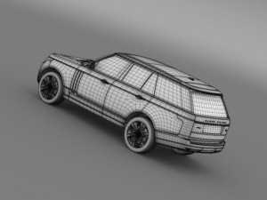range rover autobiography hybrid l405 3D Model