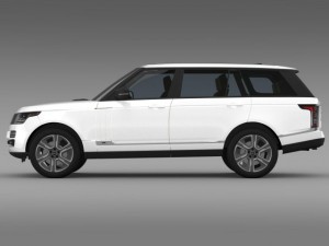 range rover hybrid lwb l405 3D Model