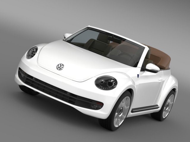 karmann beetle cabrio 2014 3D मॉडल .c4d .max .obj .3ds .fbx .stl .blend 