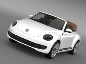 karmann fusca cabrio 2014 Modelo 3D