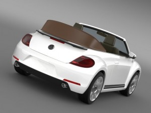 karmann beetle cabrio 2014 3D मॉडल