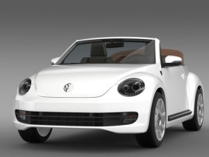 karmann beetle cabrio 2014 3D मॉडल