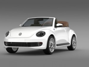 karmann beetle cabrio 2014 3D मॉडल