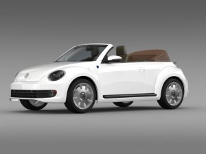 karmann beetle cabrio 2014 3D मॉडल