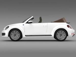 karmann beetle cabrio 2014 3D मॉडल