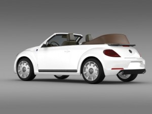 karmann beetle cabrio 2014 3D मॉडल