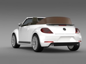 karmann beetle cabrio 2014 3D मॉडल