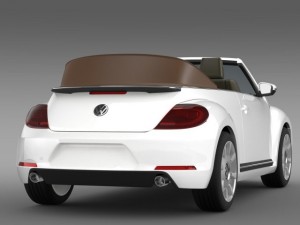 karmann beetle cabrio 2014 3D मॉडल