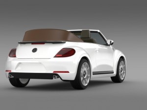 karmann beetle cabrio 2014 3D मॉडल