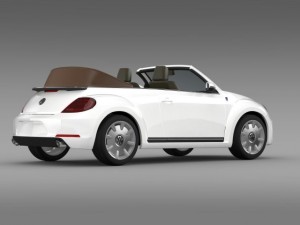 karmann beetle cabrio 2014 3D मॉडल