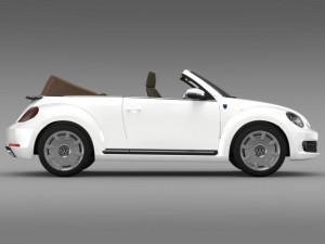 karmann beetle cabrio 2014 3D मॉडल