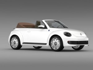 karmann beetle cabrio 2014 3D मॉडल