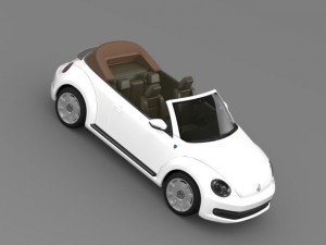 karmann beetle cabrio 2014 3D मॉडल