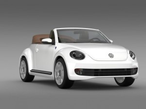karmann beetle cabrio 2014 3D मॉडल