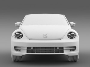 karmann beetle cabrio 2014 3D मॉडल