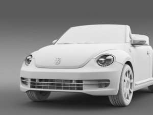 karmann beetle cabrio 2014 3D मॉडल