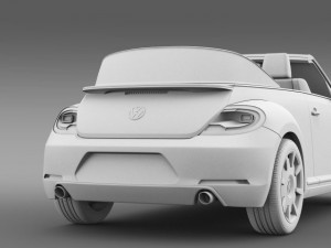 karmann beetle cabrio 2014 3D मॉडल