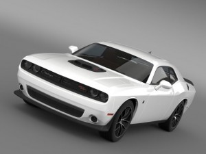 dodge challenger 392 hemi scat pack shaker lc 2015 Modelo 3D