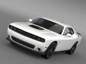 dodge challenger 392 hemi scat pack shaker lc 2015 Model 3D