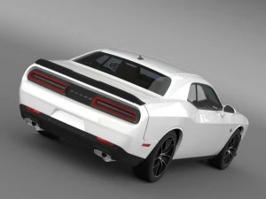 dodge challenger 392 hemi scat pack shaker lc 2015 3D Model
