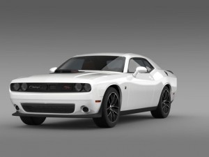 dodge challenger 392 hemi scat pack shaker lc 2015 3D Model