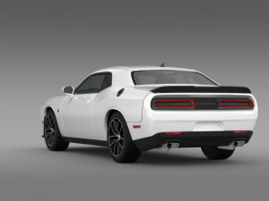 dodge challenger 392 hemi scat pack shaker lc 2015 3D Model