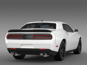 dodge challenger 392 hemi scat pack shaker lc 2015 3D Model