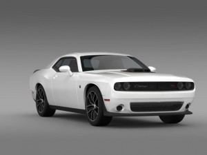 dodge challenger 392 hemi scat pack shaker lc 2015 3D Model