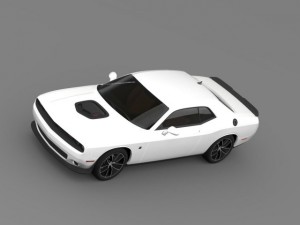dodge challenger 392 hemi scat pack shaker lc 2015 3D Model