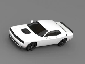 dodge challenger 392 hemi scat pack shaker lc 2015 3D Model