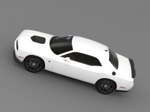 dodge challenger 392 hemi scat pack shaker lc 2015 3D Model