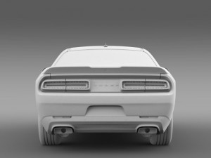 dodge challenger 392 hemi scat pack shaker lc 2015 3D Model
