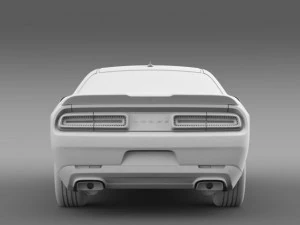 dodge challenger 392 hemi scat pack shaker lc 2015 3D Model